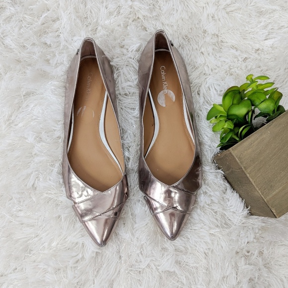 calvin klein pointed toe flats